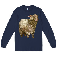 Navy Angora Goat Long Sleeve Tee - LillyAllenDesigns