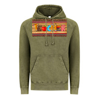 Teacher Pen Apple License Plate Template Vintage Hoodie | Teevron
