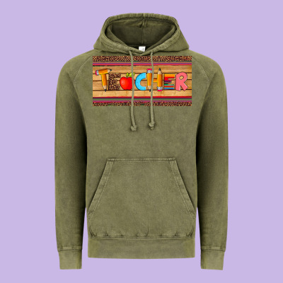Teacher Pen Apple License Plate Template Vintage Hoodie Designed By Artiststas