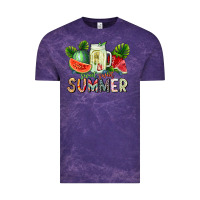 Cloud Purple summer Vintage Tee - CowhideDigitalArt