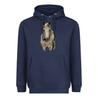Navy horse Heavyweight Hoodie - RanaPortraitStore