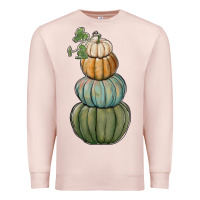 Pale Pink pumpkins Premium Sweatshirt - RanaPortraitStore