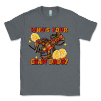 Charcoal Heather Crawfish who's your craw daddy Classic Tee - FaDigitalArtStudio