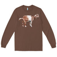 Chestnut Nubian Goat Long Sleeve Tee - LillyAllenDesigns