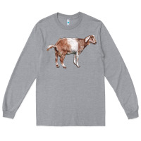 Heather Grey Nubian Goat Long Sleeve Tee - LillyAllenDesigns