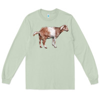 Matcha Nubian Goat Long Sleeve Tee - LillyAllenDesigns