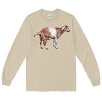 Mushroom Nubian Goat Long Sleeve Tee - LillyAllenDesigns