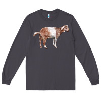Smoke Nubian Goat Long Sleeve Tee - LillyAllenDesigns