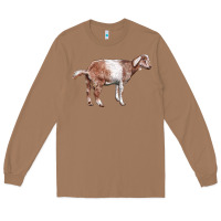Toasted Coconut Nubian Goat Long Sleeve Tee - LillyAllenDesigns