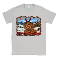 Moon Dust merry christmas highland cow with farm Classic Tee - RanaPortraitStore