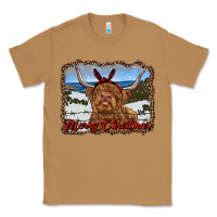 Toasted Coconut merry christmas highland cow with farm Classic Tee - RanaPortraitStore
