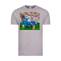 Vintage Zinc happy easter truck Vintage Tee - CowhideDigitalArt