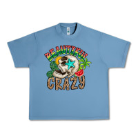 Pebble Blue Beautiful Crazy Summer Urban Heavy Tee - CowhideDigitalArt