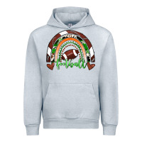 Heather Grey Football Rainbow Urban Hoodie - RanaPortraitStore