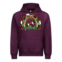 Mauve Wine Football Rainbow Urban Hoodie - RanaPortraitStore