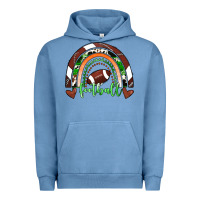 Pigment Pebble Blue Football Rainbow Urban Hoodie - RanaPortraitStore