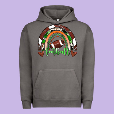 Football Rainbow Urban Hoodie Designed By Ranaportraitstore