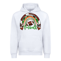 White Football Rainbow Urban Hoodie - RanaPortraitStore