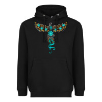Black turquoise thunderbird Heavyweight Hoodie - RanaPortraitStore