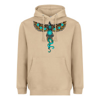 Mushroom turquoise thunderbird Heavyweight Hoodie - RanaPortraitStore
