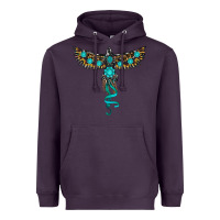 Plum turquoise thunderbird Heavyweight Hoodie - RanaPortraitStore