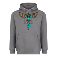Storm turquoise thunderbird Heavyweight Hoodie - RanaPortraitStore