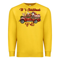 Lemon it's christmas y'all truck with farm animals Premium Sweatshirt - RanaPortraitStore
