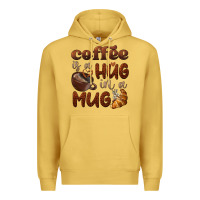Antique Gold coffee is a hug in a mug Premium Hoodie - BarkalooDesign