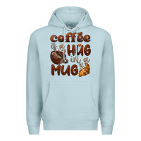 Blue Mist coffee is a hug in a mug Premium Hoodie - BarkalooDesign
