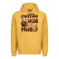 Mustard coffee is a hug in a mug Premium Hoodie - BarkalooDesign