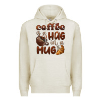 Oatmeal Heather coffee is a hug in a mug Premium Hoodie - BarkalooDesign
