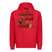 Red coffee is a hug in a mug Premium Hoodie - BarkalooDesign