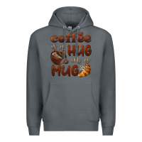 Rock coffee is a hug in a mug Premium Hoodie - BarkalooDesign