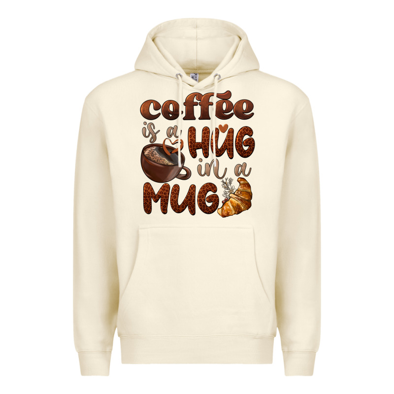 Coffee Is A Hug In A Mug Premium Hoodie by BarkalooDesign | Teevron