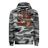 Slate Camo coffee is a hug in a mug Premium Hoodie - BarkalooDesign