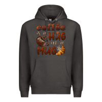 Smoke coffee is a hug in a mug Premium Hoodie - BarkalooDesign