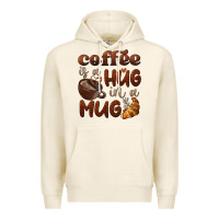 Tofu coffee is a hug in a mug Premium Hoodie - BarkalooDesign