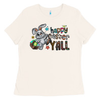 Bone Happy Easter Y'all Ladies Tee - CowhideDigitalArt