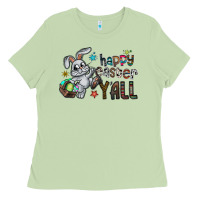 Matcha Happy Easter Y'all Ladies Tee - CowhideDigitalArt