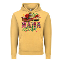 Vintage Mustard mama cita with sombrero hat and roses Vintage Hoodie - Artiststas