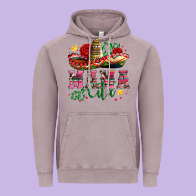 Mama Cita With Sombrero Hat And Roses Vintage Hoodie Designed By Artiststas