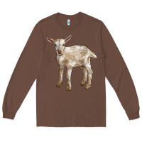 Chestnut Baby Saanen Goat Long Sleeve Tee - LillyAllenDesigns