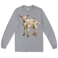 Heather Grey Baby Saanen Goat Long Sleeve Tee - LillyAllenDesigns