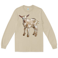 Mushroom Baby Saanen Goat Long Sleeve Tee - LillyAllenDesigns