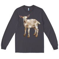 Smoke Baby Saanen Goat Long Sleeve Tee - LillyAllenDesigns