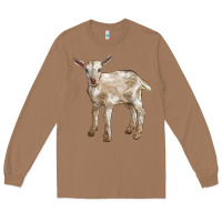 Toasted Coconut Baby Saanen Goat Long Sleeve Tee - LillyAllenDesigns