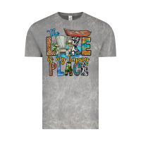 Cloud Rock the lakes my happy place Vintage Tee - CowhideDigitalArt