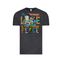 Vintage Black the lakes my happy place Vintage Tee - CowhideDigitalArt