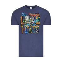 Vintage Denim the lakes my happy place Vintage Tee - CowhideDigitalArt