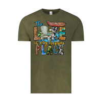 Vintage Olive the lakes my happy place Vintage Tee - CowhideDigitalArt